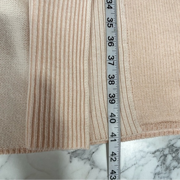ALLBIRDS The Cardi Long Duster Cardigan 100% Merino Wool Aspen Peach Pink Small - Picture 5 of 12